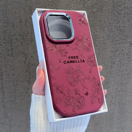 iPhone - Luxury Floral Engraved Case