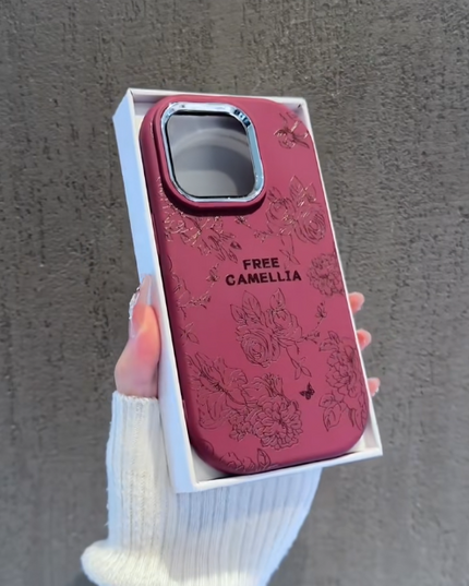 iPhone - Luxury Floral Engraved Case