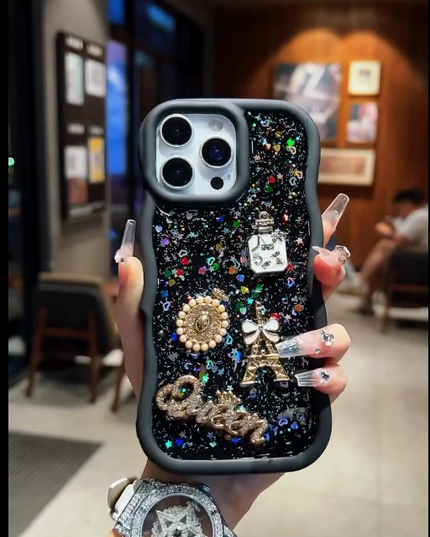 iPhone – Luxury Glitter Charm Case