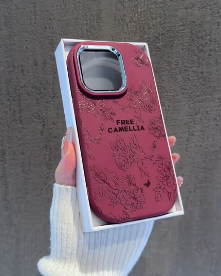 iPhone - Luxury Floral Engraved Case
