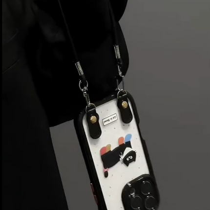 iPhone - Cute Cat Case With Lanyard