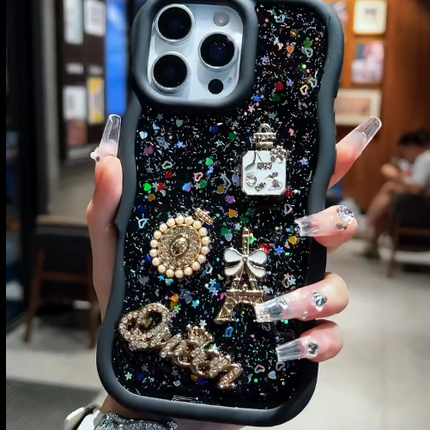 iPhone – Luxury Glitter Charm Case
