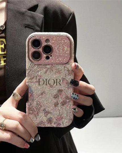 iPhone - Luxury Dior Case with Pearl Lanyard