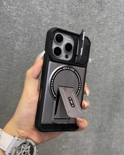 iPhone - Magnetic Bracket Anti-Fall Protective Case
