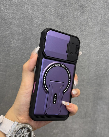 iPhone - Magnetic Bracket Anti-Fall Protective Case