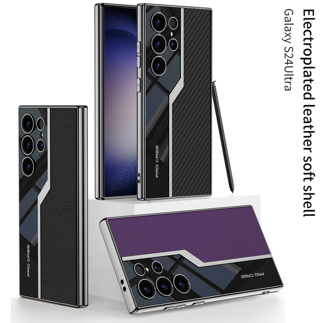 Electroplated Leather Supercar Case